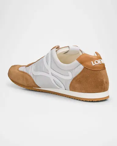 Loewe Men's Ballet Runner 2.0 Nylon & Calfskin Sneakers | Thumbnail 3