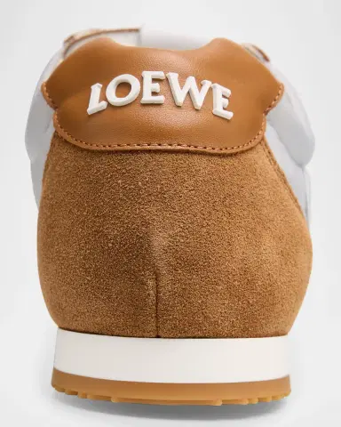 Loewe Men's Ballet Runner 2.0 Nylon & Calfskin Sneakers | Thumbnail 4