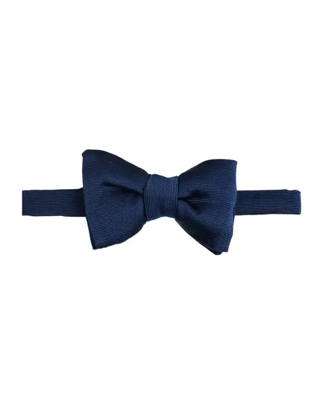 Men 's Rib Textured Silk Bow Tie