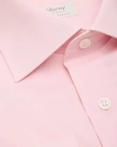 Brioni Men 's Ventiquattro Cotton Twill Dress Shirt | Thumbnail 2