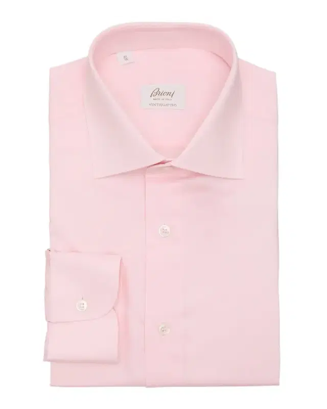 Men 's Ventiquattro Cotton Twill Dress Shirt