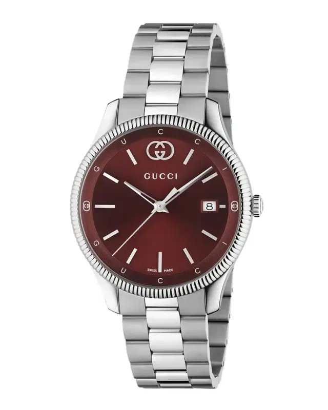 Gucci G Timeless 38mm Stainless Steel Bracelet Watch