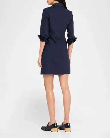 Emporio Armani Cotton Poplin Mini Shirtdress | Thumbnail 3 Emporio Armani Cotton Poplin Mini Shirtdress | Thumbnail 3