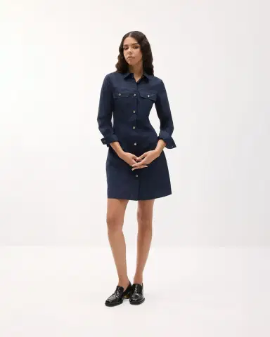 Emporio Armani Cotton Poplin Mini Shirtdress | Thumbnail 5 Emporio Armani Cotton Poplin Mini Shirtdress | Thumbnail 5