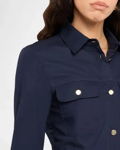 Emporio Armani Cotton Poplin Mini Shirtdress | Thumbnail 6 Emporio Armani Cotton Poplin Mini Shirtdress | Thumbnail 6