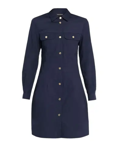 Emporio Armani Cotton Poplin Mini Shirtdress | Thumbnail 1 Emporio Armani Cotton Poplin Mini Shirtdress | Thumbnail 1
