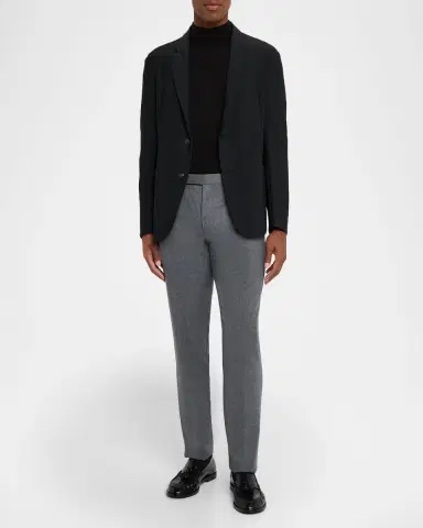 Emporio Armani Men's Rice Stitch Notch Lapel Sport Coat | Thumbnail 2