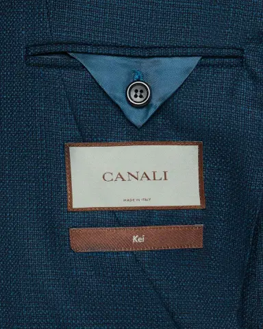 Canali Men's Wool Textured Notch Lapel Sport Coat | Thumbnail 6