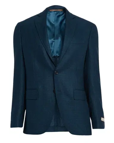 Canali Men's Wool Textured Notch Lapel Sport Coat | Thumbnail 1