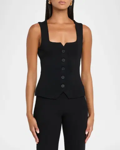Staud Marisa Vest Top | Thumbnail 4 Staud Marisa Vest Top | Thumbnail 4