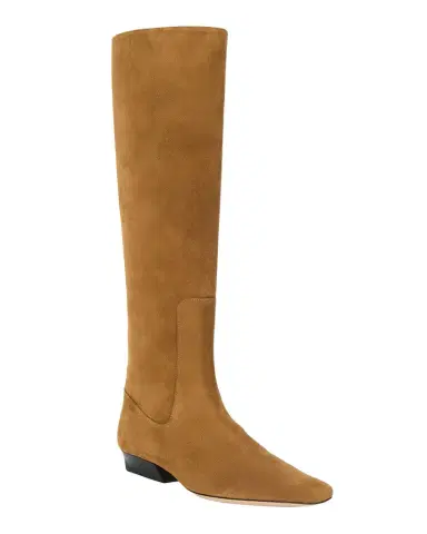 Staud Wally Suede Flat Knee-High Boots | Thumbnail 1 Staud Wally Suede Flat Knee-High Boots | Thumbnail 1