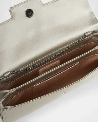 Roger Vivier Flower Buckle Satin Envelope Flap Bag | Thumbnail 3 Roger Vivier Flower Buckle Satin Envelope Flap Bag | Thumbnail 3