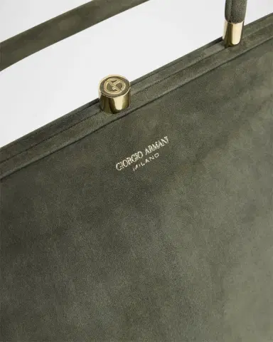 Giorgio Armani Pleated Suede Shoulder Bag | Thumbnail 6 Giorgio Armani Pleated Suede Shoulder Bag | Thumbnail 6