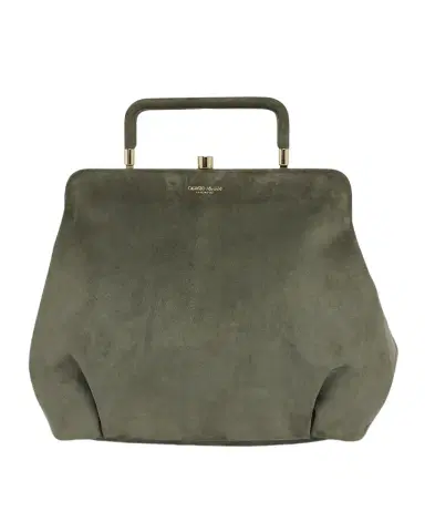 Giorgio Armani Pleated Suede Shoulder Bag | Thumbnail 1 Giorgio Armani Pleated Suede Shoulder Bag | Thumbnail 1