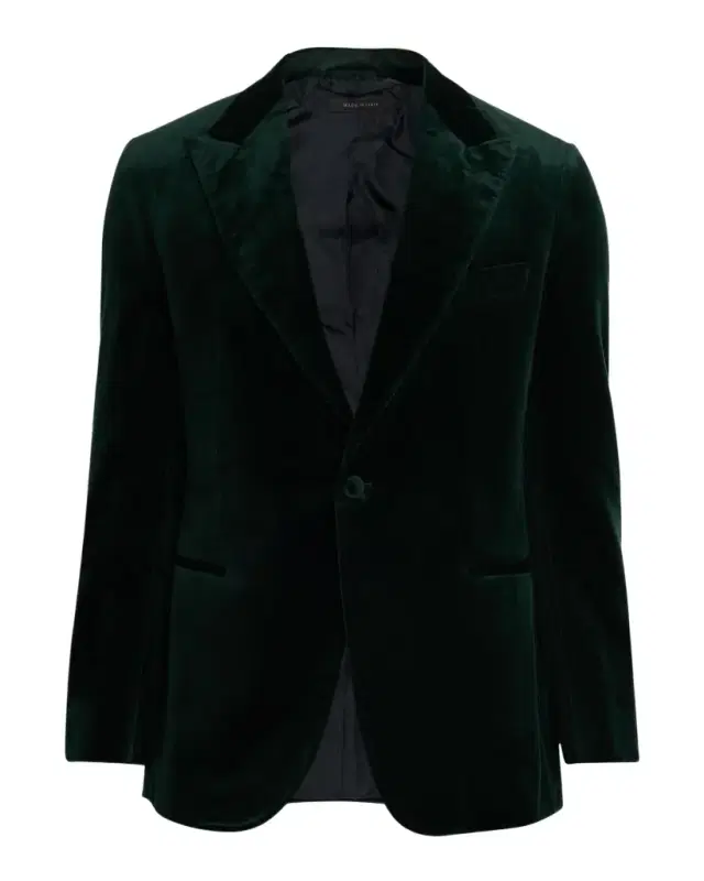 Men 's Velvet Single-Breasted Blazer