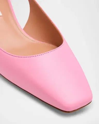 Aquazzura Very Bow Tie Leather Slingback Pumps | Thumbnail 5