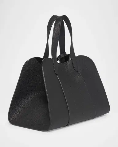 Giorgio Armani Small Grained Leather Trapezoid Tote Bag | Thumbnail 3 Giorgio Armani Small Grained Leather Trapezoid Tote Bag | Thumbnail 3