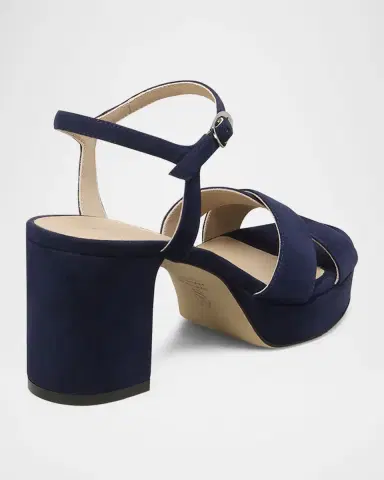 Stuart Weitzman Dayna Suede Crisscross Platform Sandals | Thumbnail 2