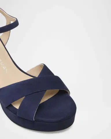 Stuart Weitzman Dayna Suede Crisscross Platform Sandals | Thumbnail 3