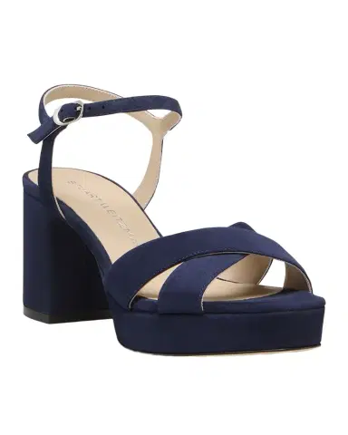 Stuart Weitzman Dayna Suede Crisscross Platform Sandals | Thumbnail 1