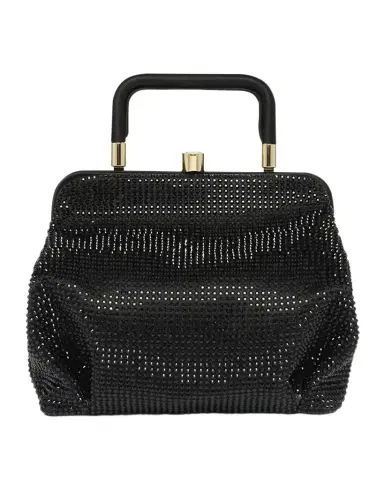 Giorgio Armani Pleated Rhinestone Satin Shoulder Bag | Thumbnail 1 Giorgio Armani Pleated Rhinestone Satin Shoulder Bag | Thumbnail 1