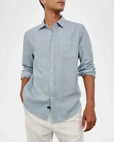 RAILS Men's Wyatt Cotton Casual Button-Down Shirt | Thumbnail 4 RAILS Men's Wyatt Cotton Casual Button-Down Shirt | Thumbnail 4