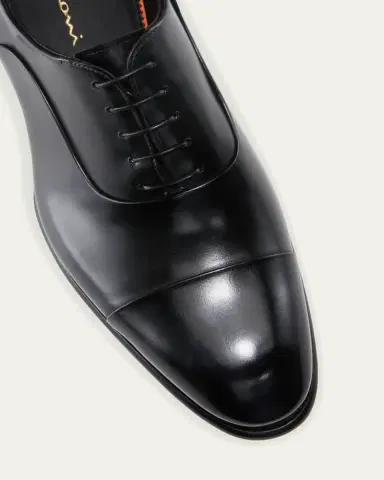 Santoni Men's Isaac Cap-Toe Leather Oxford Shoes | Thumbnail 5