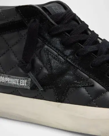 Golden Goose Midstar Classic Matellasse Nappa Leather Mid-Top Sneakers | Thumbnail 6 Golden Goose Midstar Classic Matellasse Nappa Leather Mid-Top Sneakers | Thumbnail 6