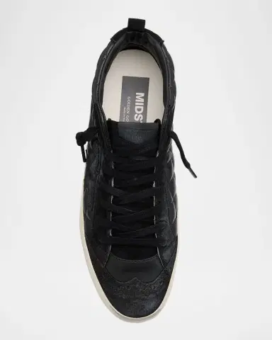 Golden Goose Midstar Classic Matellasse Nappa Leather Mid-Top Sneakers | Thumbnail 7 Golden Goose Midstar Classic Matellasse Nappa Leather Mid-Top Sneakers | Thumbnail 7