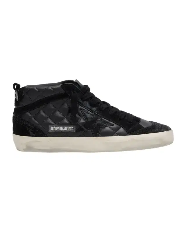 Golden Goose Midstar Classic Matellasse Nappa Leather Mid-Top Sneakers