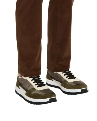 Brioni Men's Crossing Low-Top Sneakers | Thumbnail 1