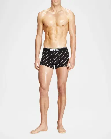 Diesel Men's Damien Assorted Stretch 3-Pack Boxer Briefs | Thumbnail 2