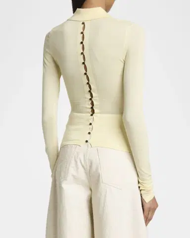 Jacquemus The Merino Polo Top | Thumbnail 3