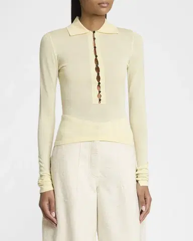 Jacquemus The Merino Polo Top | Thumbnail 4