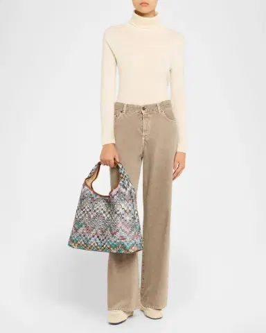 Missoni Large Zigzag Canvas Tote Bag | Thumbnail 4