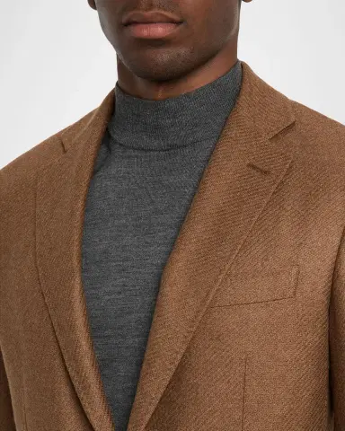 Canali Men 's Cashmere and Silk Notch Lapel Blazer | Thumbnail 5 Canali Men 's Cashmere and Silk Notch Lapel Blazer | Thumbnail 5