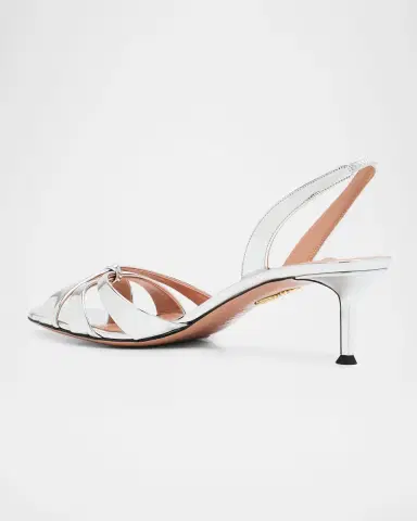 Aquazzura 50mm Tati Shiny Specchio Halter Sandals | Thumbnail 4 Aquazzura 50mm Tati Shiny Specchio Halter Sandals | Thumbnail 4