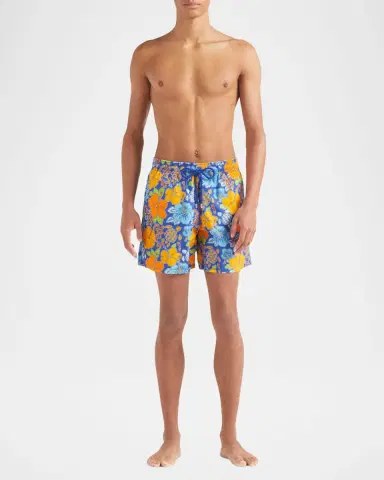 Vilebrequin Men's Tropical Turtle Swim Trunks | Thumbnail 2 Vilebrequin Men's Tropical Turtle Swim Trunks | Thumbnail 2