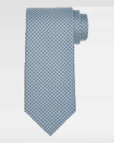 Stefano Ricci Men's Micro-Medallion Silk Tie | Thumbnail 2 Stefano Ricci Men's Micro-Medallion Silk Tie | Thumbnail 2