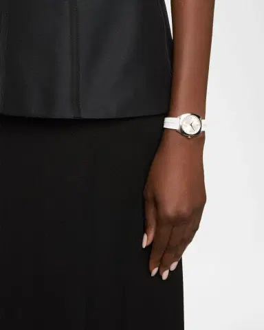 Gucci 29mm Interlocking Diamond Watch with Rubber Strap, White | Thumbnail 2 Gucci 29mm Interlocking Diamond Watch with Rubber Strap, White | Thumbnail 2