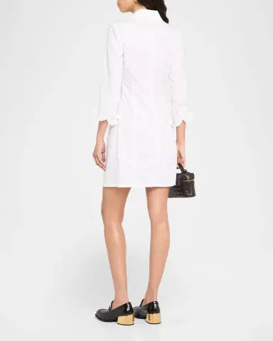 Emporio Armani Cotton Poplin Mini Shirtdress | Thumbnail 3