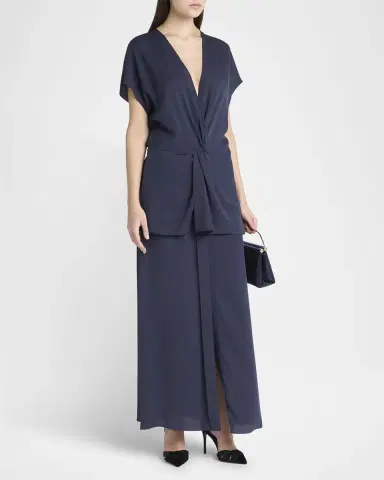 Giorgio Armani Tiered Soft Silk Gown | Thumbnail 4
