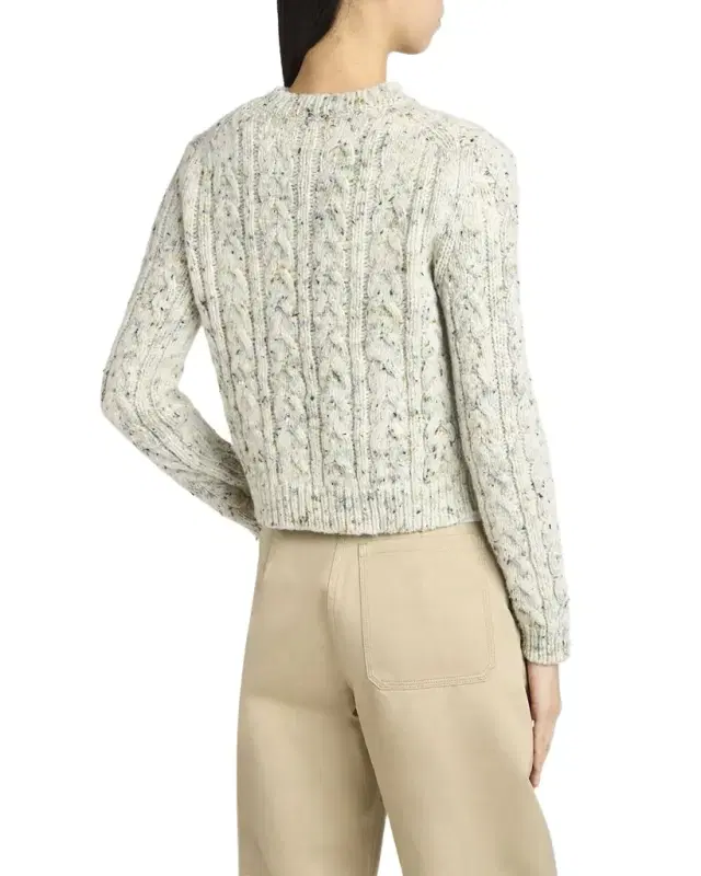 Cable-Knit Crewneck Sweater