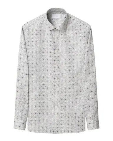 Eton Men's Signature Cotton Tencel Medallion Contemporary-Fit Dress Shirt | Thumbnail 1