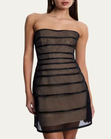 BCBGMAXAZRIA Strapless Fit-&-Flare Mini Dress | Thumbnail 5 BCBGMAXAZRIA Strapless Fit-&-Flare Mini Dress | Thumbnail 5