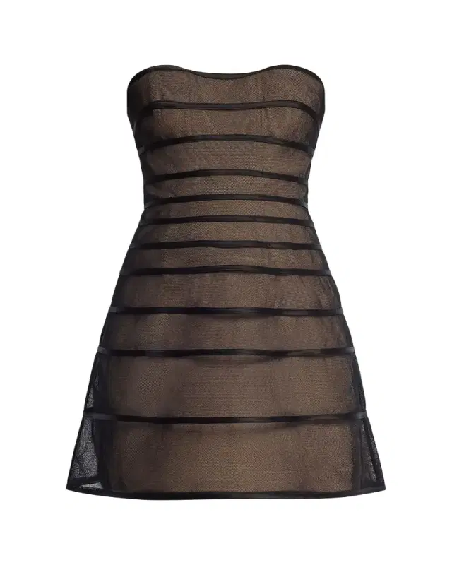 BCBGMAXAZRIA Strapless Fit-&-Flare Mini Dress
