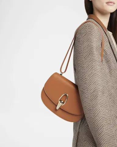 Giorgio Armani Rhinos Teardrop Turn-Lock Leather Crossbody Bag | Thumbnail 2