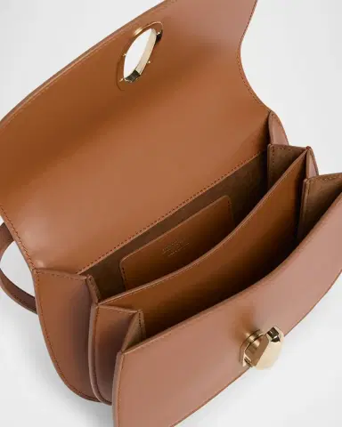 Giorgio Armani Rhinos Teardrop Turn-Lock Leather Crossbody Bag | Thumbnail 4