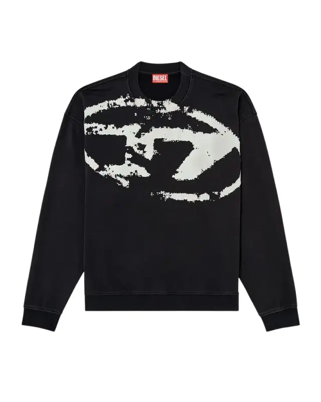 Diesel Men 's S-BOXT-N5 Oversized D-Logo Sweatshirt