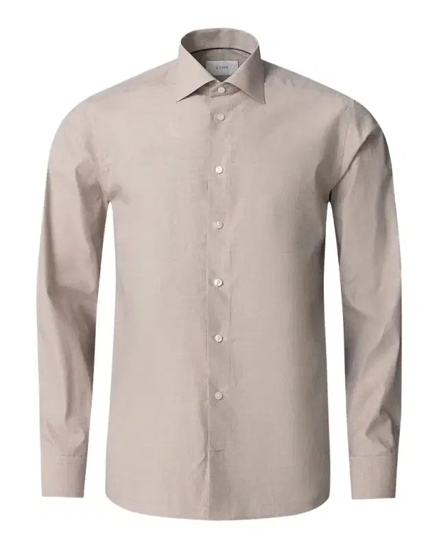 Men's Signature Twill Contemporary-Fit Dress Shirt